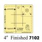Preview: 4" Nine Patch Ruler from Marti Michell