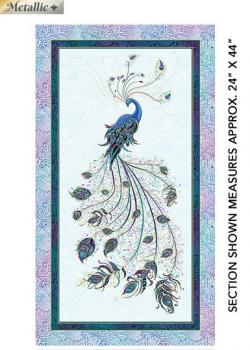 Peacock Flourish Panel by Ann Lauer