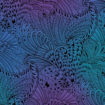 Peacock Flourish Panel by Ann Lauer