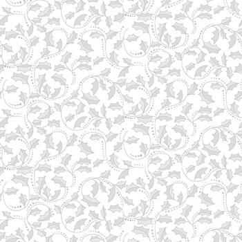A Festive Season 3, Golden Leaf Scroll Pewter Silver by Jackie Robinson