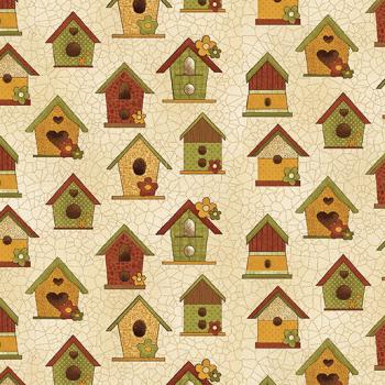 Birdhouses Cream