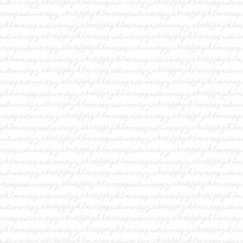 Alphabet Scipt White on White by Whistler Studios