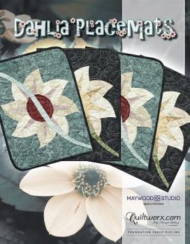 Dahlia Placemats by Judy Niemeyer von Quiltworx
