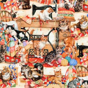 Sewing Buddes Multi by Robert Kaufmann Fabrics
