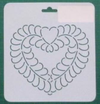 Quiltschablone Herz