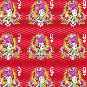 Curiouser The Red Queen gelb by Tula Pink