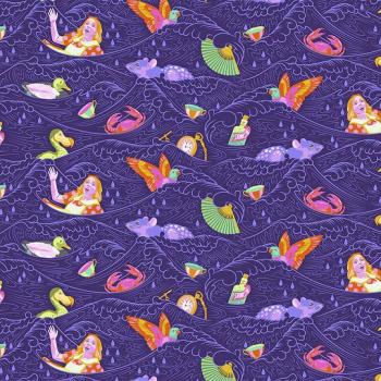 Curiouser Sea of Tears lila by Tula Pink