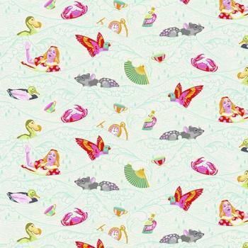 Curiouser Sea of Tears grün by Tula Pink