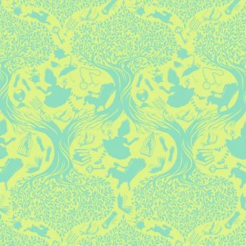 Down the Rabbit Hole  grün by Tula Pink