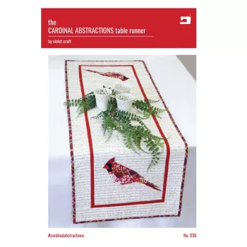 the Cardinal Abstractions Table runner by Violet Craft