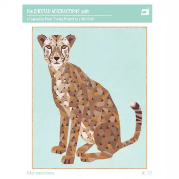 The Cheetah Abstractions quilt by Violet Craft