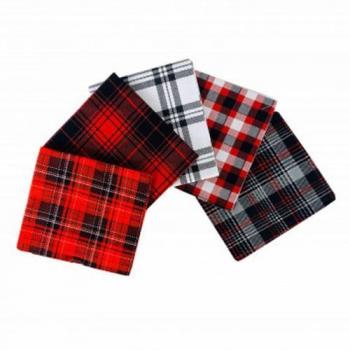 Fat Quarter Bundel Checks & Plaids Red