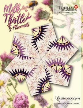Milk Thistler Placemats von Quiltworx by Judy Niemeyer