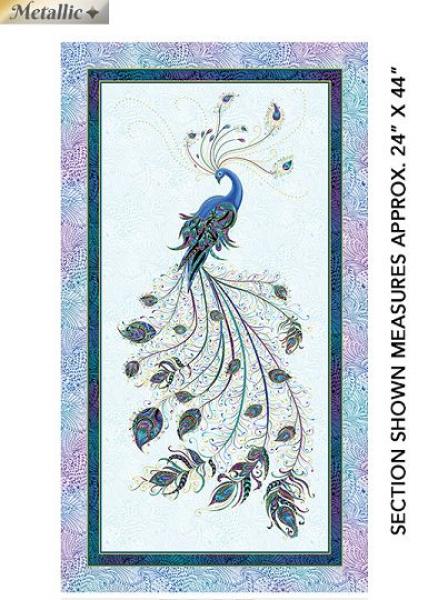 Peacock Flourish Panel by Ann Lauer