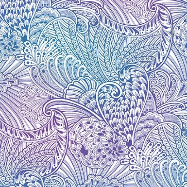 Peacock Flourish Panel by Ann Lauer
