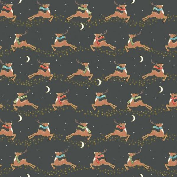 Merry Flying Deer Grey
