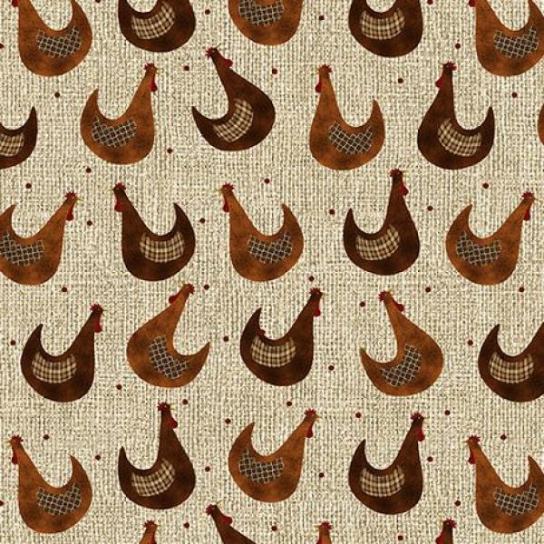 Farm Rooster Beige by Beth Albert