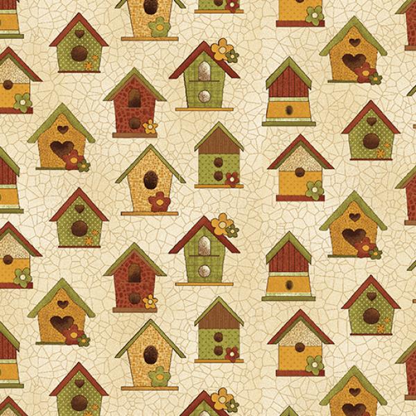 Birdhouses Cream