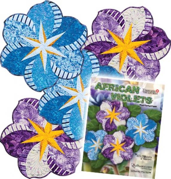 African Violets von Judy Niemeyer by Quiltworx
