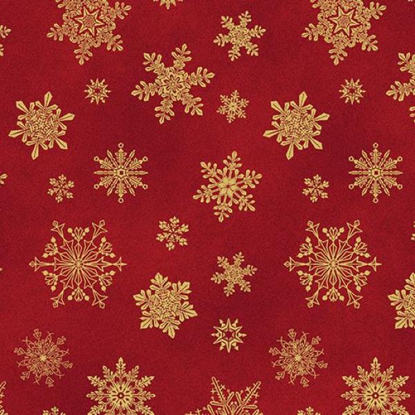 Playful Flakes Red (Cat-I-tude Christmas) by Ann Lauer