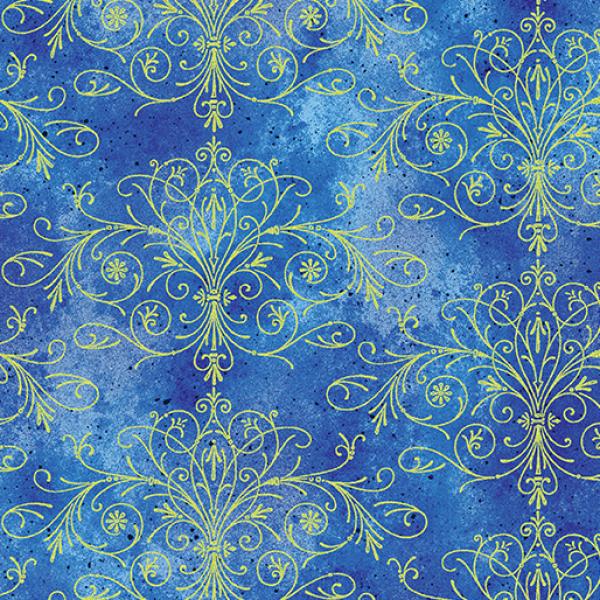 Washed Tonal Filigree Royal Gold