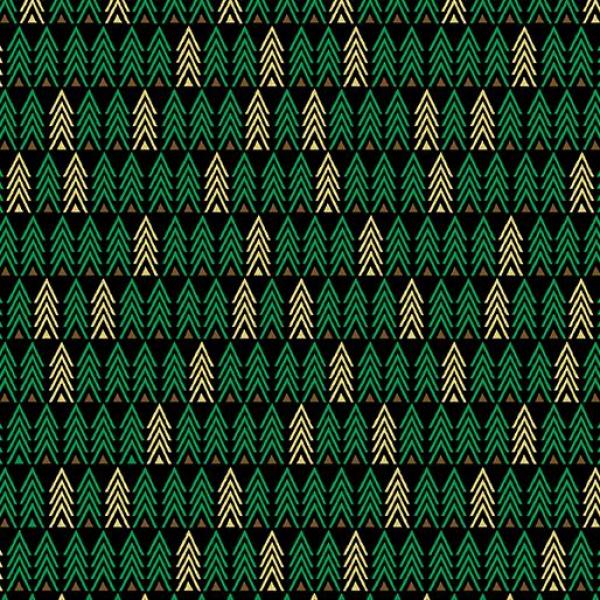 Mini Pine Geo Black by Merry & Bright