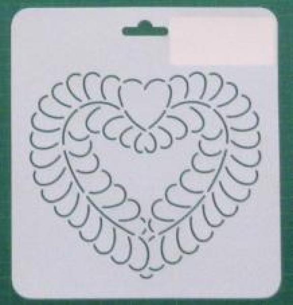 Quiltschablone Herz