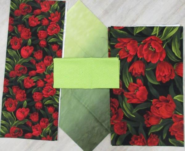 Wendedecke "Red Tulips"