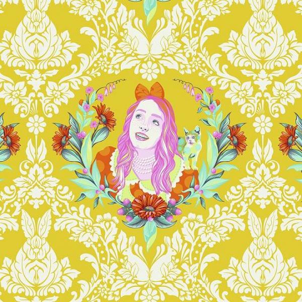 Curiouser Alice gelb by Tula Pink