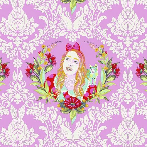 Curiouser Alice rosa by Tula Pink
