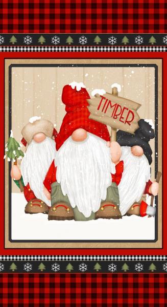 Timber Flannel Gnomes by Shelly Comiskey for Henry Glass