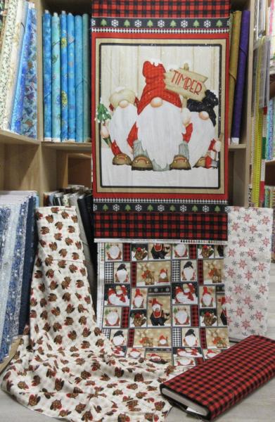 Timber Flannel Gnomes by Shelly Comiskey for Henry Glass